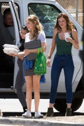 Halston Sage - On the Set of 