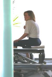 Hilary Duff Booty in Tights - at a Gym in Los Angeles, CA 4/6/2016