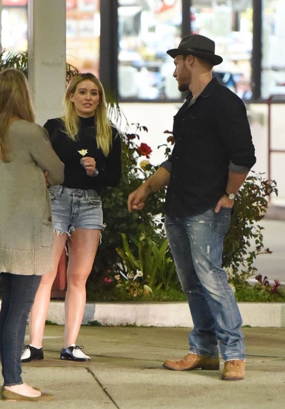 Hilary Duff in Jeans Shorts - Out in LA 4/27/2016 