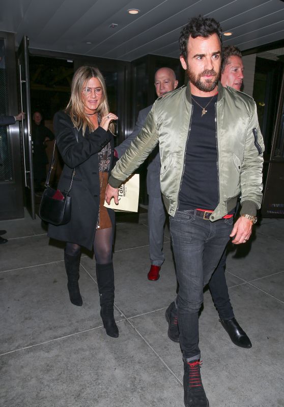 Jennifer Aniston - Enjoys a Romantic Date Night Out at The Palm Restaurant in Beverly Hills 4/10/2016