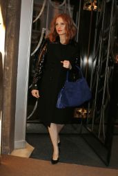 Jessica Chastain - Leaving Claridge