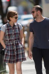 Kate Mara Street Style - Out in SoHo, New York 4/18/2016