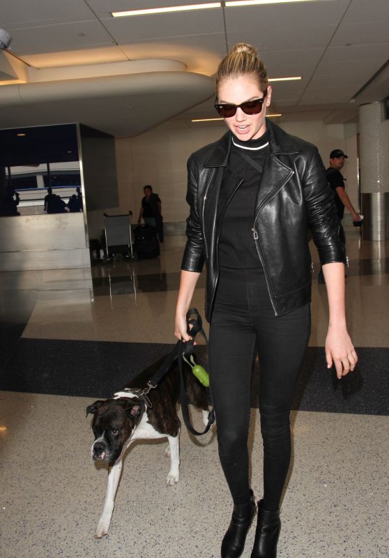 Kate Upton in Tights - at LAX Airport in LA 4/13/2016