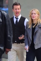 Kate Winslet and Ed Norton - Collateral Beauty Set in NYC, April 2016