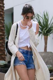 Kendall Jenner Leggy in Jeans Shorts - Shopping in Beverly Hills, 4/6 ...