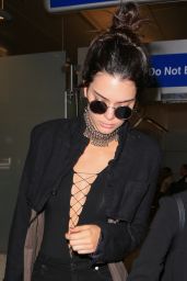 Kendall Jenner Travel Outfit - at LAX in LA, April 2016