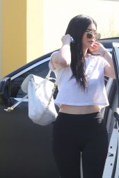Kylie Jenner Booty in Tights  - at Sugarfish in Calabasas 4/26/2016