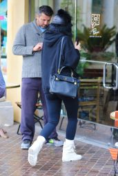 Kylie Jenner - Bundling Up in Comfy Clothes on Her Way to lunch With BFF Jordyn Wood 4/9/2016