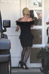Lady Gaga Shows her Many Faces at Epione Dermatology Clinic in Beverly Hills, April 2016