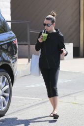 Lea Michele - Grabs a Juice After a Workout in Santa Monica 4/19/2016