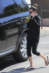 Lea Michele - Grabs a Juice After a Workout in Santa Monica 4/19/2016