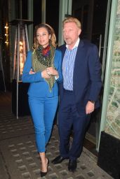 Lilly and Boris Becker - Leaves Sexyfish in London, UK 4/27/2016