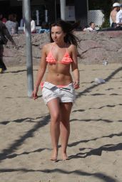 Louisa Lytton & Caroline Pearce in a Bikini - Santa Monica Beach 4/28/2016