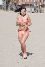 Louisa Lytton & Caroline Pearce in a Bikini - Santa Monica Beach 4/28/2016