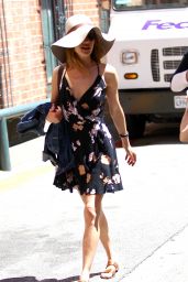 Maggie Q in Mini Dress - Leaving a Nail Salon in Beverly Hills 4/20/2016 
