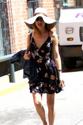 Maggie Q in Mini Dress - Leaving a Nail Salon in Beverly Hills 4/20/2016 
