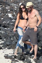 Megan Fox in a Bikini on a Beach in Hawaii 4/22/2016 