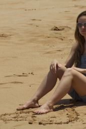 Olivia Wilde in a Bikini at a Beach in Hawaii 4/17/2016