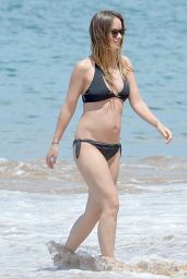 Olivia Wilde in a Bikini at a Beach in Hawaii 4/22/2016