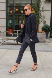 Rosie Huntington-Whiteley Is Looking Stylish - Leaving Her Hotel in New York 4/28/2016