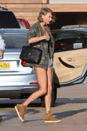 Taylor Swift Shows Off Never Ending Legs in Jeans Shorts - Out in LA 4/11/2016