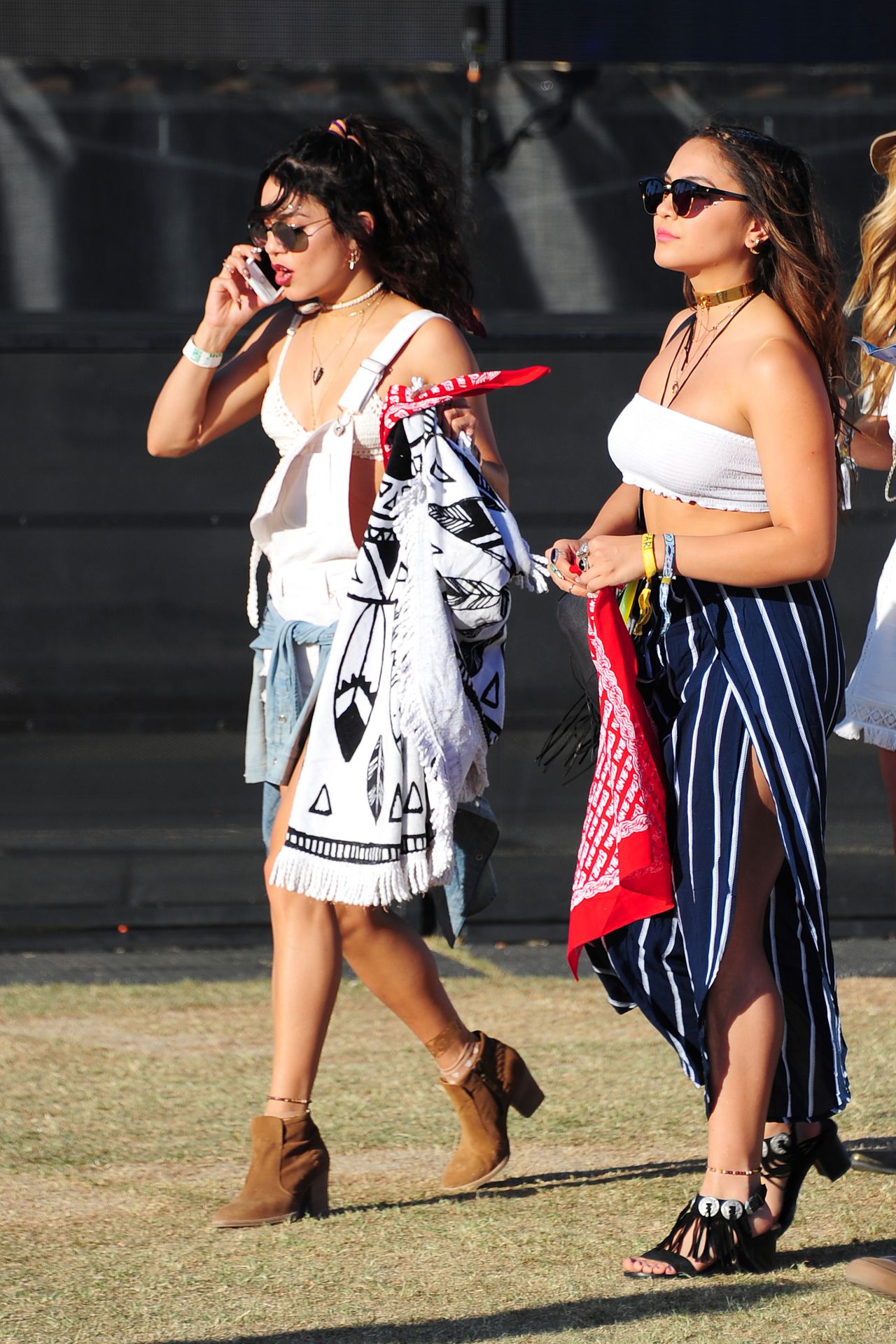 Vanessa and Stella Hudgens at Coachella 2016 week 1 day 2 in Indio 4/16