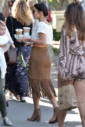 Vanessa Hudgens Street Fashion - Gets coffee at Alfred Coffee in West Hollywood 3/31/2016