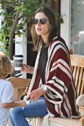 Alessandra Ambrosio Street Style - Out in Santa Monica 5/13/2016