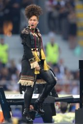 Alicia Keys Gives a Concert the UEFA Champions League Final at Milan, Italy 5/28/2016