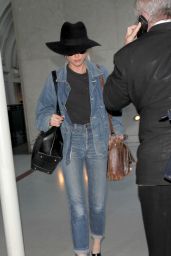 Amber Heard Travel Outfit - at LAX Airport in Los Angeles, 5/6/2016