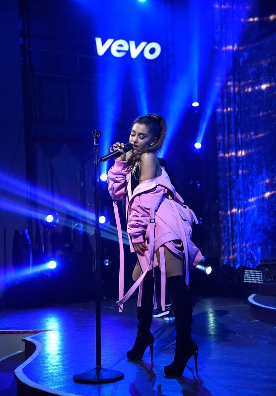 Ariana Grande Performs at VEVO Presents in New York 5/18/2016