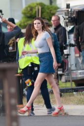 Bella Thorne in Mini Skirt On the Set of ‘You Get Me’ in LA 5/15/2016