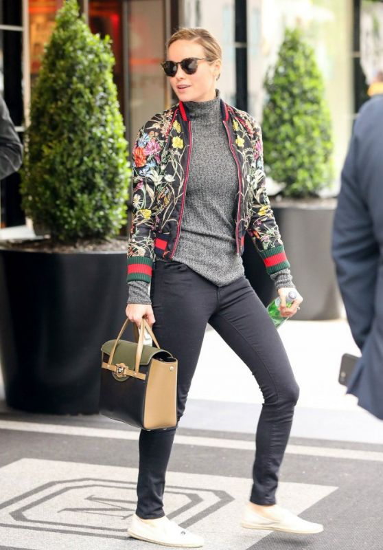 Brie Larson - Leaving a Hotel in New York City 5/5/2016 