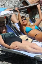 Brittany Daniel in a Bikini - Beach in Portofino 5/7/2016 