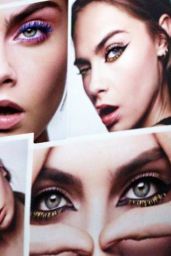 Cara Delevingne - Photoshoot for Yves Saint Laurent Vinyl Couture Mascara Campaign 2016 