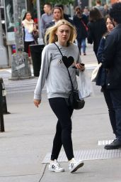 Dakota Fanning Street Style - Out in NYC 5/18/2016 