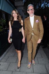 Elizabeth Hurley Outfit Ideas - Ivy Restaurant in London, May 2016