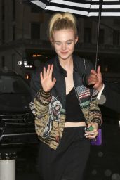 Elle Fanning Style - Arriving at a Hotel in New York City 5/1/2016 