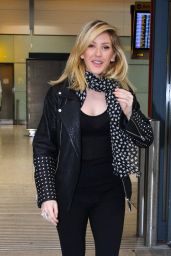 Ellie Goulding Chic Outfit - at London Heathrow Airport 5/25/2016 