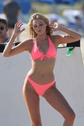 Elsa Hosk Hot in Bikini - Beach Photo Shoot in Miami Beach 5/10/2016