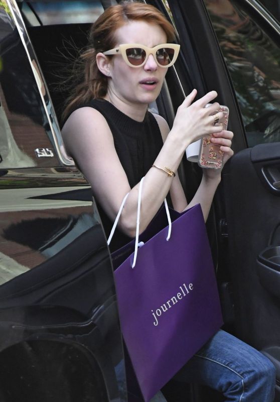Emma Roberts - Shopping in New York City 5/1/2016
