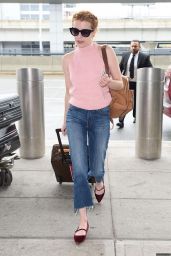 Emma Roberts Travel Outfit - JFK Airport in New York City 5/3/2016
