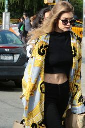 Gigi Hadid Casual Chic Outfit - Shopping in NYC 5/15/2016 