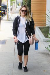 Hilary Duff in Leggings - West Hollywood 5/3/2016