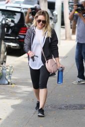 Hilary Duff in Leggings - West Hollywood 5/3/2016