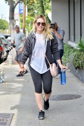 Hilary Duff in Leggings - West Hollywood 5/3/2016