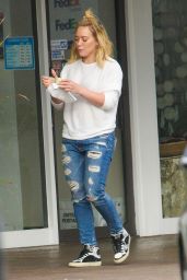 Hilary Duff in Ripped Jeans - Out in Beverly Hills 5/15/2016