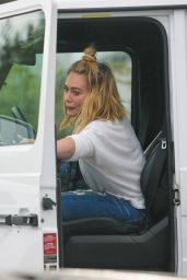 Hilary Duff in Ripped Jeans - Out in Beverly Hills 5/15/2016