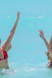 Jaimie Alexander in a Red Bikini - at the Pool in Cancun, May 2016