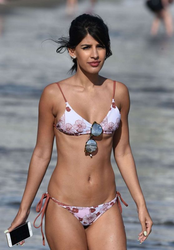 Jasmin Walia in a Bikini on the beach in Marbella 5/31/2016 